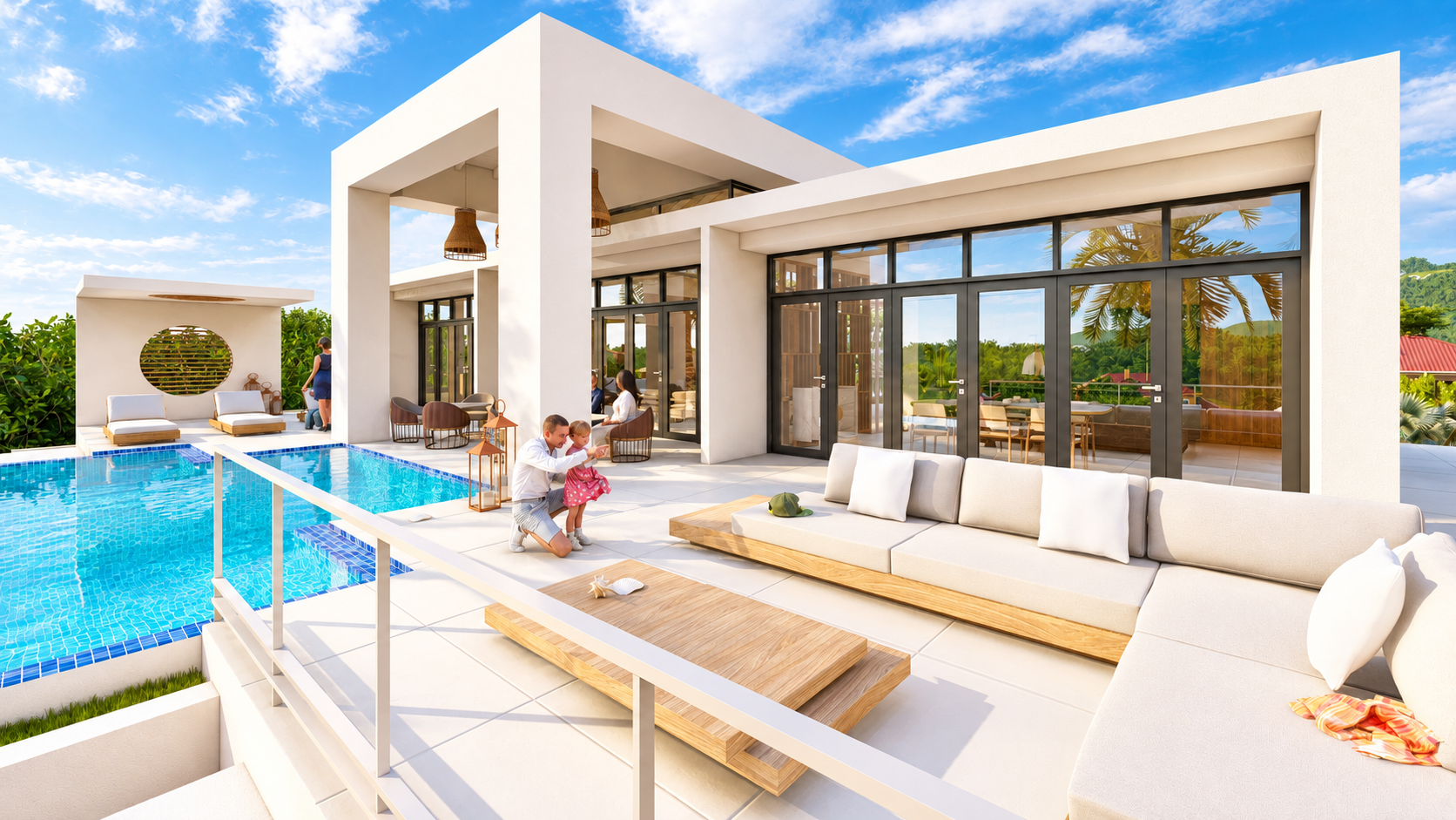 Architectural rendering of Blue Bay villa BK20, Curaçao
